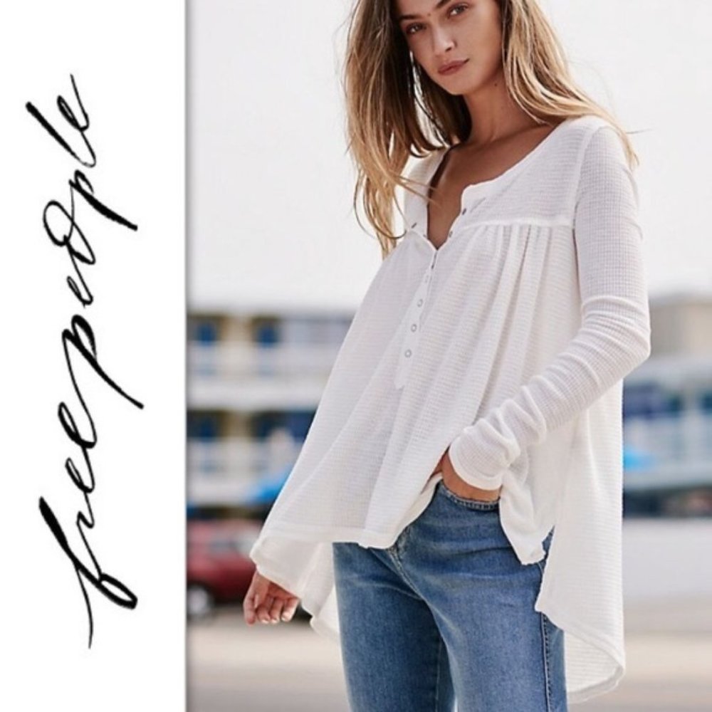 We the Free - Kia Henley Waffle Top